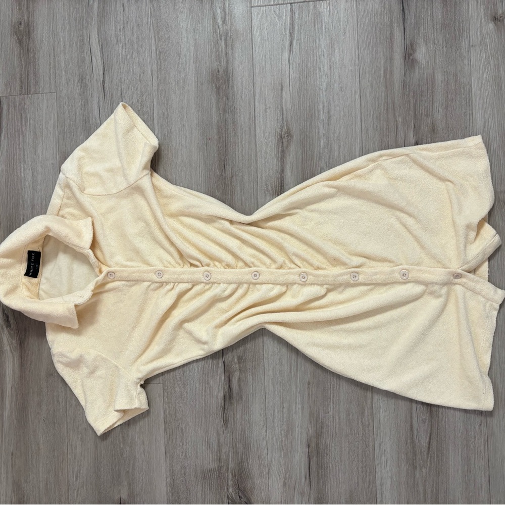White Fox Towelling Mini Dress